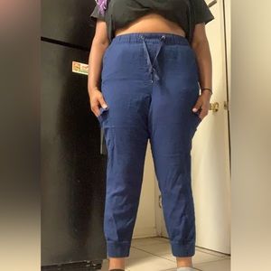 💙 St John’s Bay blue cargo ankle pants